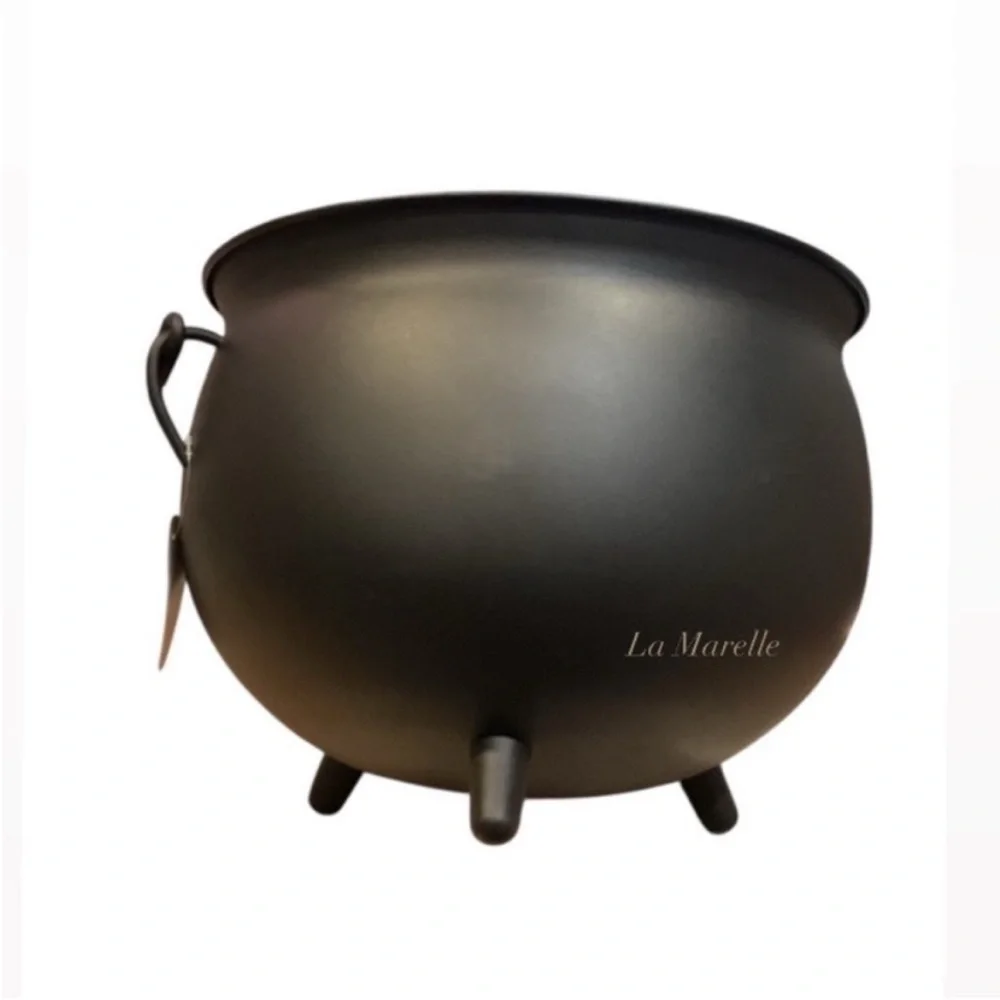 Large Halloween Metal Cauldron Black - Threshold